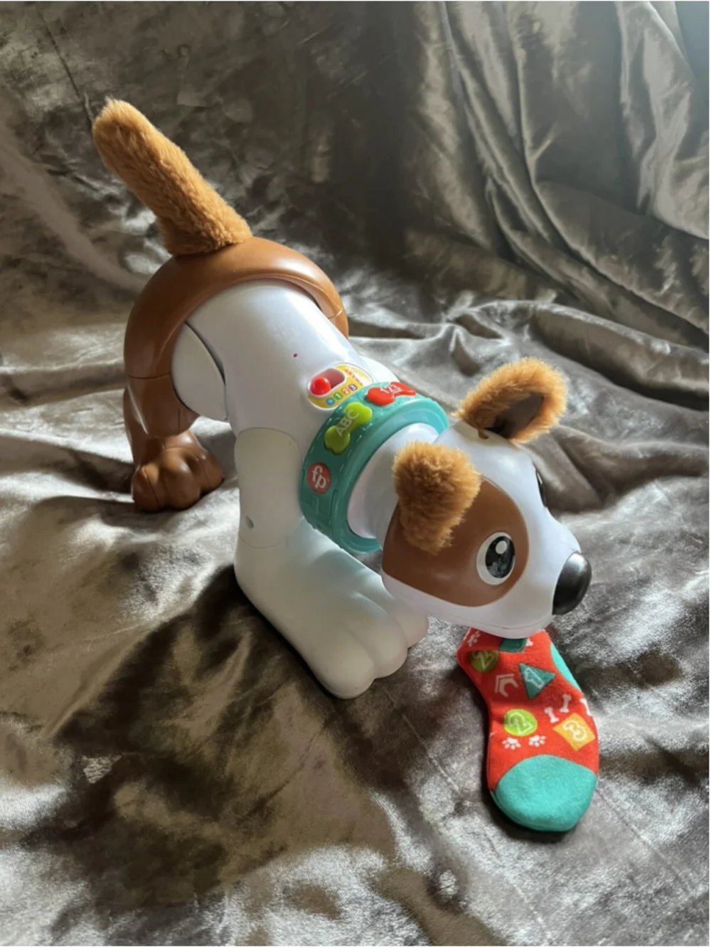 Fisher-Price Smart Stages123 Crawl With Me Puppy Musical Infant Toddler Toy